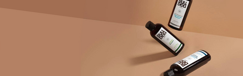 Bulldog Shampoos on Tan Background